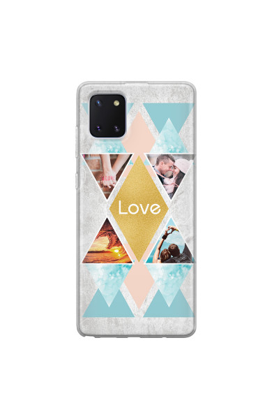 SAMSUNG - Galaxy Note 10 Lite - Soft Clear Case - Triangle Love Photo