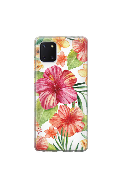 SAMSUNG - Galaxy Note 10 Lite - Soft Clear Case - Tropical Vibes