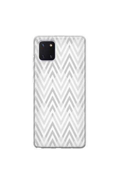 SAMSUNG - Galaxy Note 10 Lite - Soft Clear Case - Zig Zag Patterns