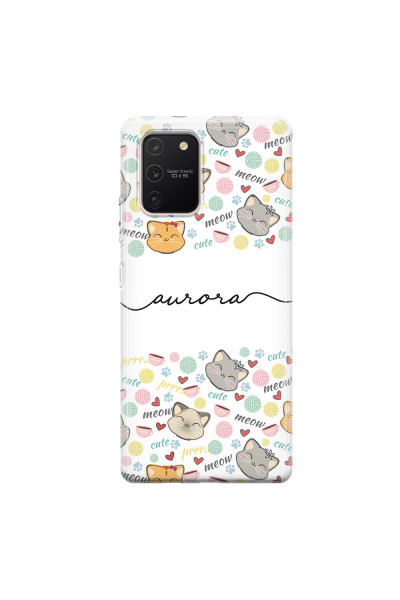 SAMSUNG - Galaxy S10 Lite - Soft Clear Case - Cute Kitten Pattern