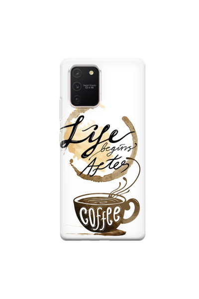 SAMSUNG - Galaxy S10 Lite - Soft Clear Case - Life begins after coffee