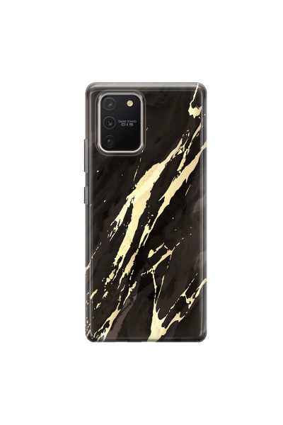 SAMSUNG - Galaxy S10 Lite - Soft Clear Case - Marble Ivory Black
