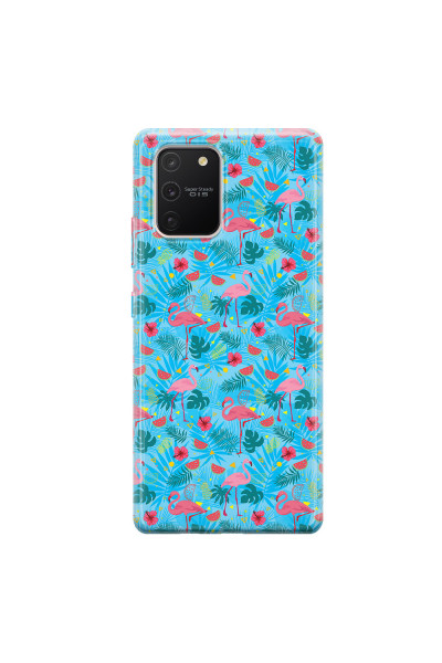SAMSUNG - Galaxy S10 Lite - Soft Clear Case - Tropical Flamingo IV