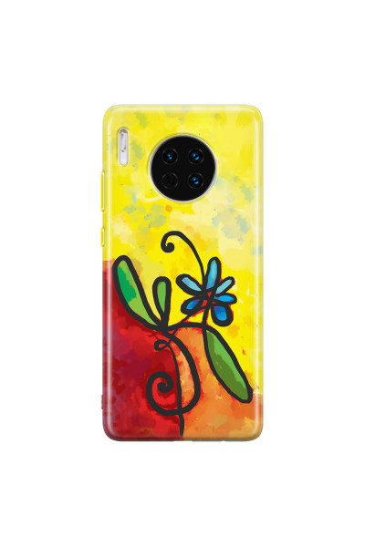 HUAWEI - Mate 30 - Soft Clear Case - Flower in Picasso Style