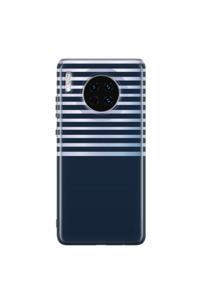 HUAWEI - Mate 30 - Soft Clear Case - Life in Blue Stripes