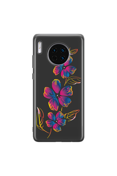 HUAWEI - Mate 30 - Soft Clear Case - Spring Flowers In The Dark