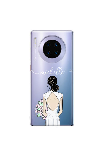 HUAWEI - Mate 30 Pro - Soft Clear Case - Bride To Be Blackhair II.
