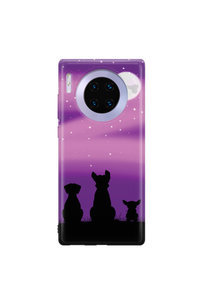 HUAWEI - Mate 30 Pro - Soft Clear Case - Dog's Desire Violet Sky