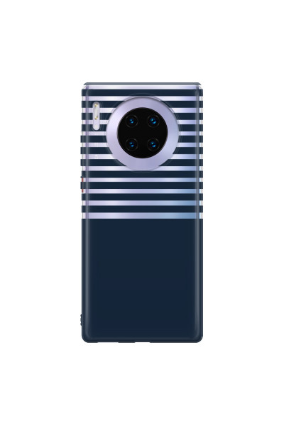 HUAWEI - Mate 30 Pro - Soft Clear Case - Life in Blue Stripes