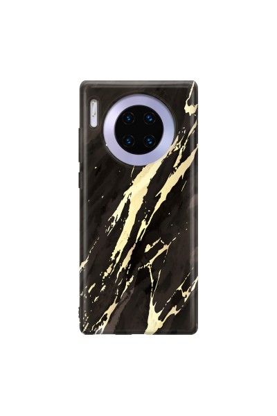 HUAWEI - Mate 30 Pro - Soft Clear Case - Marble Ivory Black