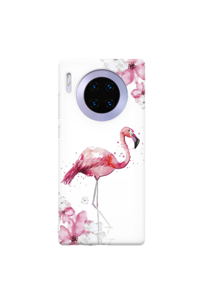 HUAWEI - Mate 30 Pro - Soft Clear Case - Pink Tropes