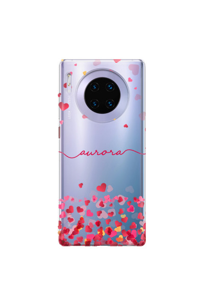 HUAWEI - Mate 30 Pro - Soft Clear Case - Scattered Hearts