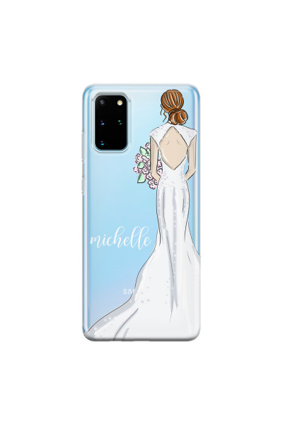 SAMSUNG - Galaxy S20 Plus - Soft Clear Case - Bride To Be Redhead