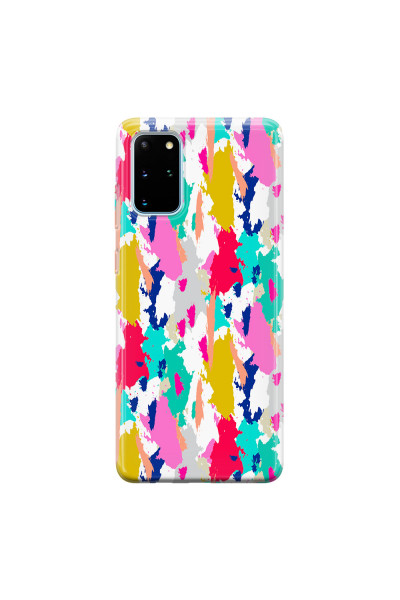 SAMSUNG - Galaxy S20 Plus - Soft Clear Case - Paint Strokes