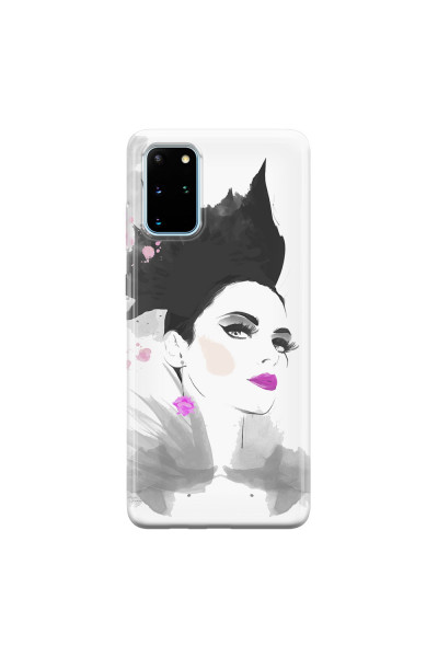 SAMSUNG - Galaxy S20 Plus - Soft Clear Case - Pink Lips