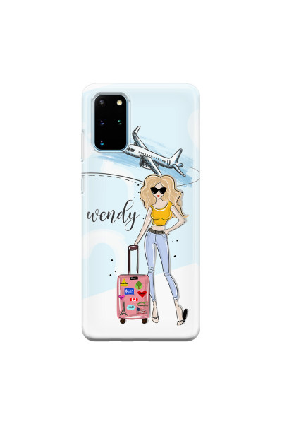 SAMSUNG - Galaxy S20 Plus - Soft Clear Case - Travelers Duo Blonde