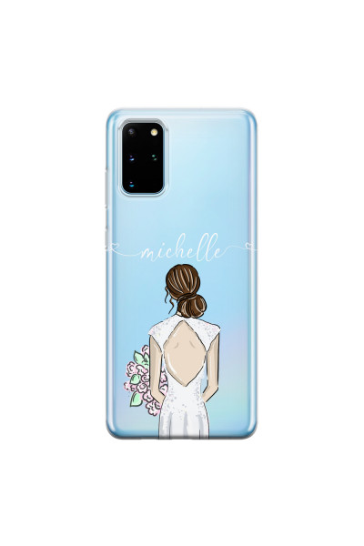 SAMSUNG - Galaxy S20 - Soft Clear Case - Bride To Be Brunette II.