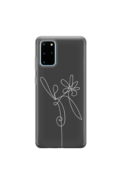 SAMSUNG - Galaxy S20 - Soft Clear Case - Flower In The Dark