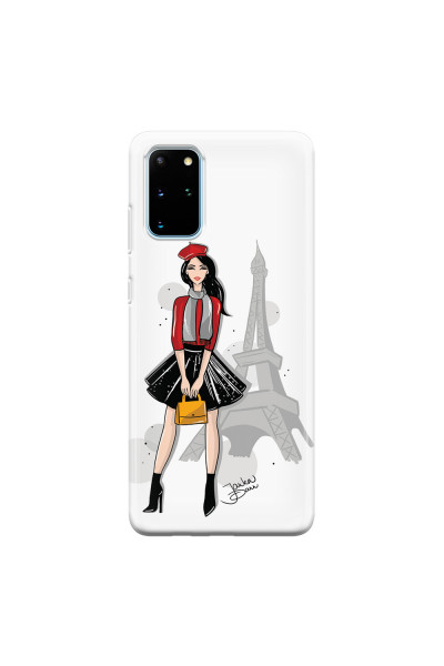 SAMSUNG - Galaxy S20 - Soft Clear Case - Paris With Love