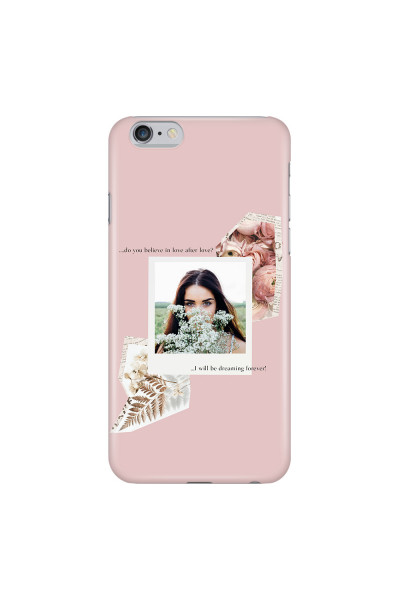 APPLE - iPhone 6S Plus - 3D Snap Case - Vintage Pink Collage Phone Case