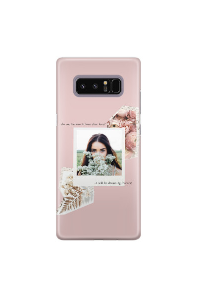 SAMSUNG - Galaxy Note 8 - 3D Snap Case - Vintage Pink Collage Phone Case