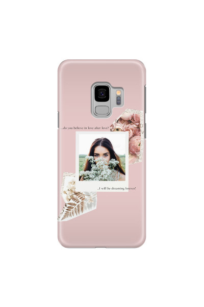 SAMSUNG - Galaxy S9 - 3D Snap Case - Vintage Pink Collage Phone Case