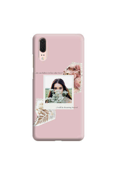 HUAWEI - P20 - 3D Snap Case - Vintage Pink Collage Phone Case
