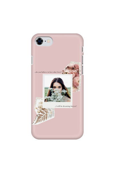 APPLE - iPhone 8 - 3D Snap Case - Vintage Pink Collage Phone Case