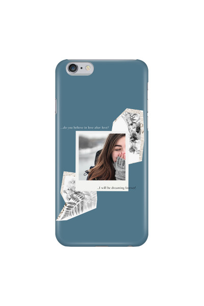 APPLE - iPhone 6S Plus - 3D Snap Case - Vintage Blue Collage Phone Case