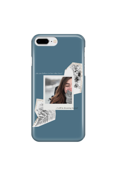 APPLE - iPhone 7 Plus - 3D Snap Case - Vintage Blue Collage Phone Case