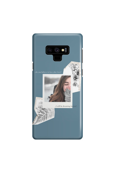 SAMSUNG - Galaxy Note 9 - 3D Snap Case - Vintage Blue Collage Phone Case