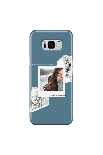 SAMSUNG - Galaxy S8 - 3D Snap Case - Vintage Blue Collage Phone Case