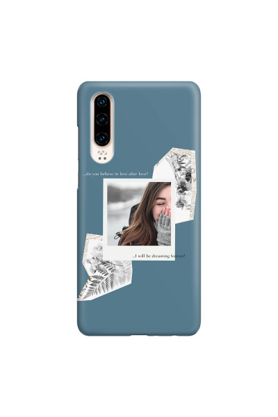 HUAWEI - P30 - 3D Snap Case - Vintage Blue Collage Phone Case