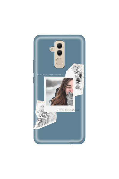HUAWEI - Mate 20 Lite - Soft Clear Case - Vintage Blue Collage Phone Case