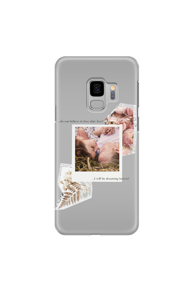 SAMSUNG - Galaxy S9 - 3D Snap Case - Vintage Grey Collage Phone Case