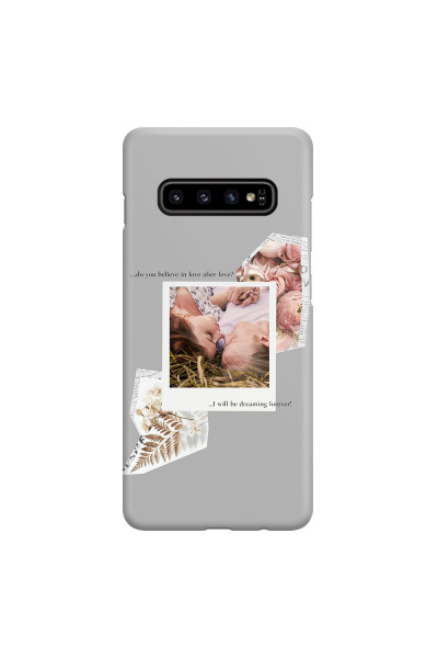 SAMSUNG - Galaxy S10 - 3D Snap Case - Vintage Grey Collage Phone Case