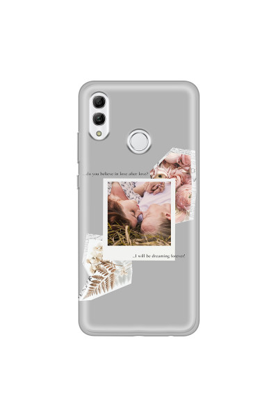 HONOR - Honor 10 Lite - Soft Clear Case - Vintage Grey Collage Phone Case