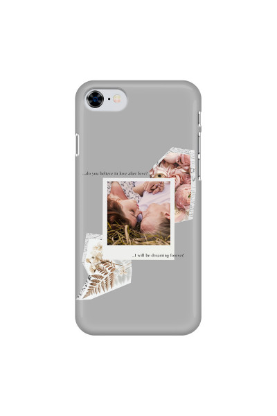 APPLE - iPhone 8 - 3D Snap Case - Vintage Grey Collage Phone Case