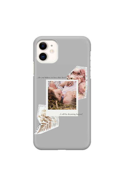 APPLE - iPhone 11 - 3D Snap Case - Vintage Grey Collage Phone Case