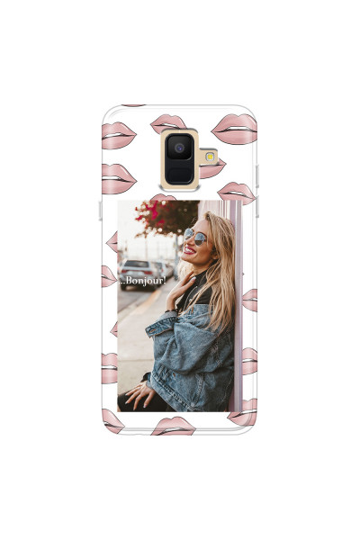 SAMSUNG - Galaxy A6 2018 - Soft Clear Case - Teenage Kiss Phone Case