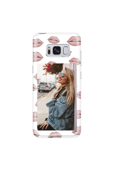 SAMSUNG - Galaxy S8 Plus - Soft Clear Case - Teenage Kiss Phone Case