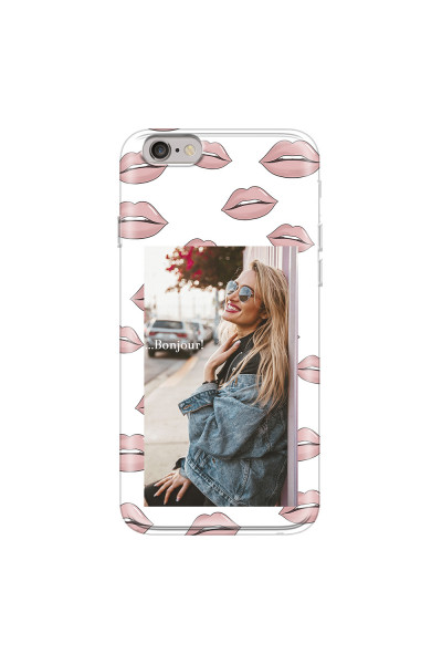 APPLE - iPhone 6S Plus - Soft Clear Case - Teenage Kiss Phone Case