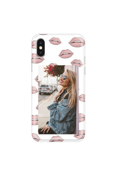 APPLE - iPhone XS Max - Soft Clear Case - Teenage Kiss Phone Case