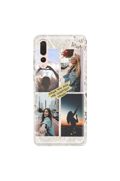 HUAWEI - P20 Pro - Soft Clear Case - Newspaper Vibes Phone Case