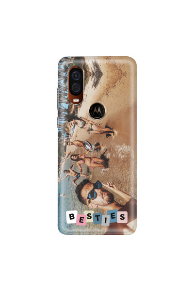 MOTOROLA by LENOVO - Moto One Vision - Soft Clear Case - Besties Phone Case