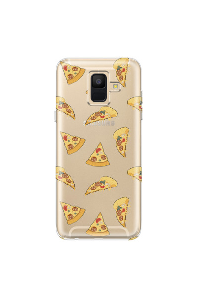 SAMSUNG - Galaxy A6 2018 - Soft Clear Case - Pizza Phone Case