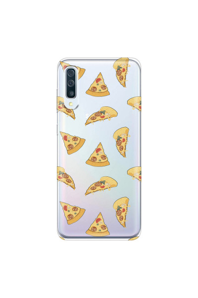 SAMSUNG - Galaxy A50 - Soft Clear Case - Pizza Phone Case