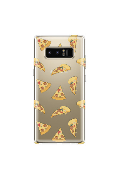 SAMSUNG - Galaxy Note 8 - Soft Clear Case - Pizza Phone Case