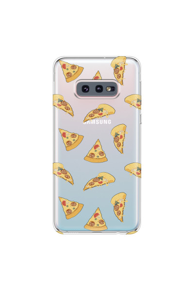 SAMSUNG - Galaxy S10e - Soft Clear Case - Pizza Phone Case