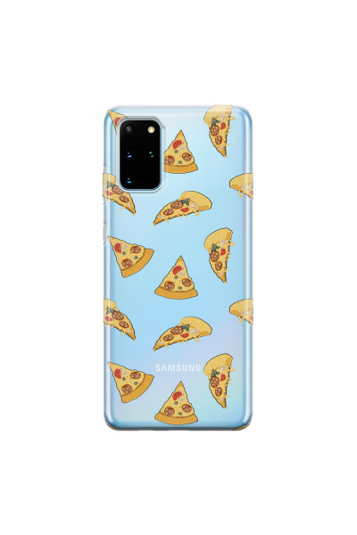 SAMSUNG - Galaxy S20 Plus - Soft Clear Case - Pizza Phone Case